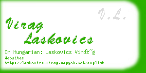 virag laskovics business card